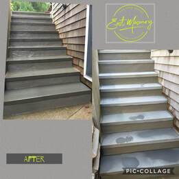 Concrete stairs repair after